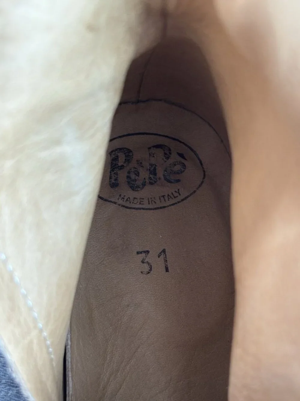 Pè Pè Italy Pepe Kids Ridding Boots 31 Size 13 US Brown Leather Zipper